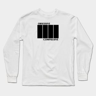 Asplenia Studios: Obsessive Compulsive Flag (black) Long Sleeve T-Shirt